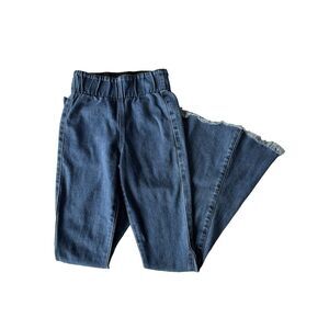 Show Me Your Mumu‎ Jeans Womens XS Berkeley Bell Bottom Blue Stretchy Flare 70s
